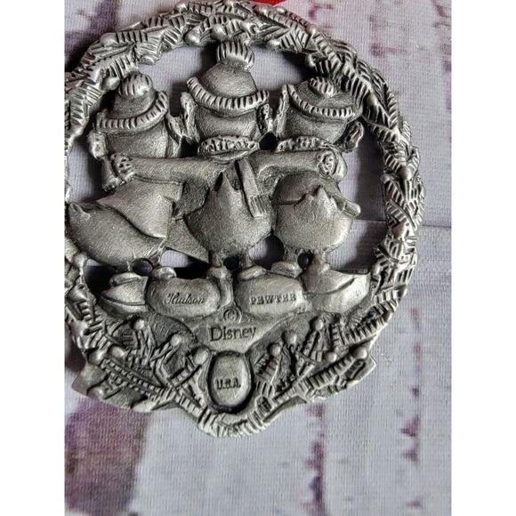 Disney Hudson's Huey Dewey Louie Singing Christmas Carols Pewter Ornament - Picture 4 of 5